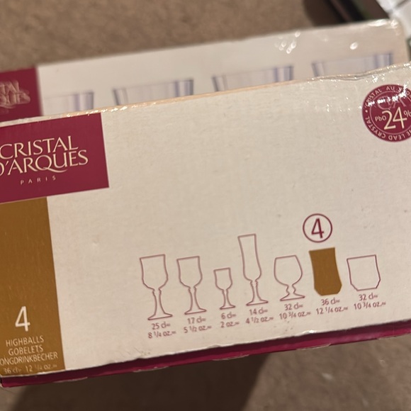 Cristal D’Arques Longchamp Highball Glasses Set - Picture 9 of 9